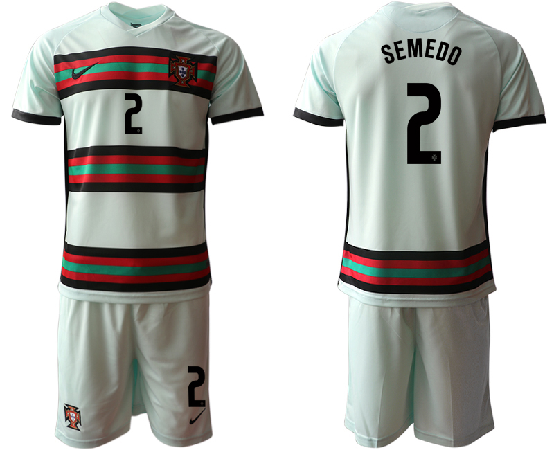 Men 2021 European Cup Portugal away grey #2 Soccer Jersey
